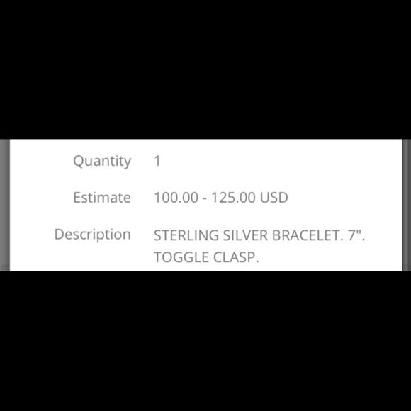 Vintage Sterling Silver toggle 7” bracelet - Picture 4 of 4